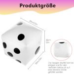 Diffaxy Jumbo-Würfel aufblasbar, 30 cm Spielzeug für Garten, Party & Pool – Bild 6