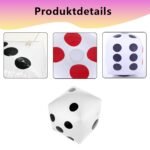 Diffaxy Jumbo-Würfel aufblasbar, 30 cm Spielzeug für Garten, Party & Pool – Bild 4