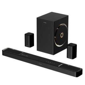 ULTIMEA 5.1.2 Soundbar mit Dolby Atmos, Surround Sound System für TV mit 2 Surround-Lautsprechern, App Steuerung, Soundbar mit 6,5'' Subwoofer für Heimkino, Bluetooth 5.4, HDMI eARC, Skywave F40 Boom