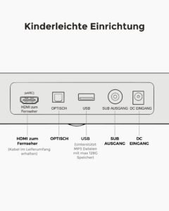 ULTIMEA 5.1.2 Soundbar mit Dolby Atmos, Surround Sound System für TV mit 2 Surround-Lautsprechern, App Steuerung, Soundbar mit 6,5'' Subwoofer für Heimkino, Bluetooth 5.4, HDMI eARC, Skywave F40 Boom - Image 2