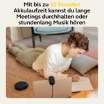 Jabra Speak2 75 schnurlose Freisprechlösung mit USB-C Bluetooth-Adapter, 4 Mikrofone mit Geräuschunterdrückung, 65 mm Breitband-Lautsprecher, für MS-Teams Zertifiziert, Dunkelgrau - Image 3
