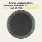 Jabra Speak2 75 schnurlose Freisprechlösung mit USB-C Bluetooth-Adapter, 4 Mikrofone mit Geräuschunterdrückung, 65 mm Breitband-Lautsprecher, für MS-Teams Zertifiziert, Dunkelgrau - Image 7