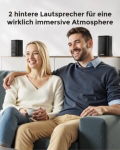 ULTIMEA 5.1.2 Soundbar mit Dolby Atmos, Surround Sound System für TV mit 2 Surround-Lautsprechern, App Steuerung, Soundbar mit 6,5'' Subwoofer für Heimkino, Bluetooth 5.4, HDMI eARC, Skywave F40 Boom - Image 6