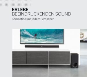Denon DHT-S316 2.1 Flache TV Soundbar mit kabellosem Subwoofer, Bluetooth, HDMI ARC, Dolby Digital, DTS, optischer Eingang - Image 6
