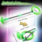 Jalunth Fußkreisel Springring mit Lichtrad, Outdoor-Spiel für Kinder und Erwachsene – Bild 5