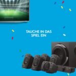 Logitech Z906 5.1 Sound System, Lautsprecher mit 1000 Watt Surround Sound, THX, Mehrere Audio-Eingänge, Fernbedienung, EU Stecker, PC/PS4/Xbox/Stereo-Anlage/TV/Smartphone/Tablet - Schwarz - Image 4