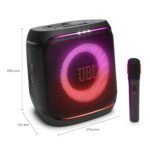 JBL Partybox Encore 2, kabelloser Bluetooth Partylautsprecher mit Mikrofon, 15 Stunden Spielzeit, IPX4 spritzwassergeschützt, Pro Sound, AI Sound Boost und Auracast Multi-Speaker, Schwarz - Image 6