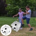 Diffaxy Jumbo-Würfel aufblasbar, 30 cm Spielzeug für Garten, Party & Pool – Bild 3